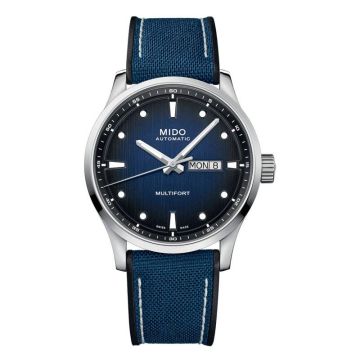 Mido Multifort M Stainless Steel / Blue