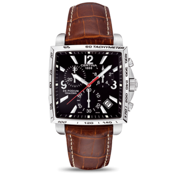 Certina DS Podium Square Chronograph Black