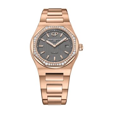 Girard-Perregaux Laureato 34 Quartz Pink Gold / Diamond / Grey