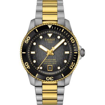 Tissot Seastar 1000 Powermatic 80 40 Stainless Steel - Yellow Gold / Grey / Bracelet