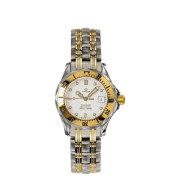 Omega Seamaster Diver 300M Quartz 28 Stainless Steel / Yellow Gold / White / Bracelet