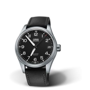 Oris Big Crown ProPilot Big Date Stainless Steel / Black / Black Leather