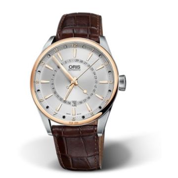 Oris Artix Pointer Moon Date Stainless Steel - Rose Gold / Silver