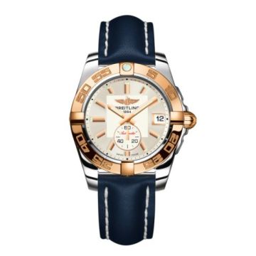 Breitling Galactic 36 Automatic Stainless Steel / Rose Gold / Stratus Silver / Calf