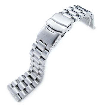 Solid Endmill Metal Watch Band, 316L Stainless Steel Straight End - 8mm