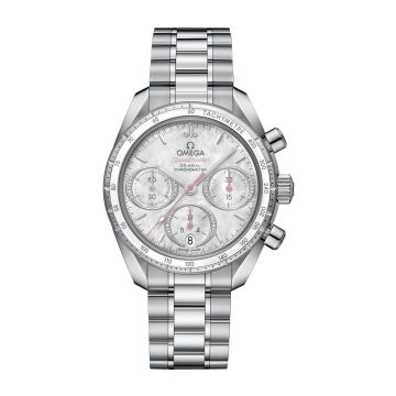 Omega Speedmaster Co-Axial 38 Stainless Steel / MOP / Bracelet