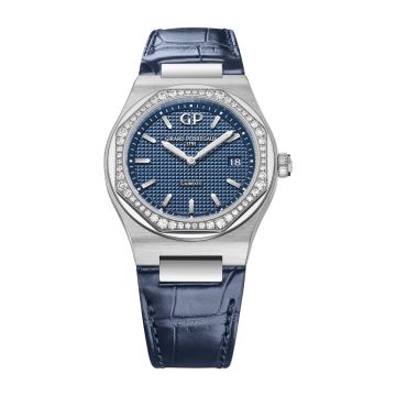 Girard-Perregaux Laureato 34 Quartz Stainless Steel / Diamond / Blue / Alligator