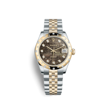 Rolex Datejust 31 Rolesor Yellow Domed Diamond / Jubilee / Black MOP Computer