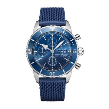 Breitling Superocean Heritage II Chronograph 44 Stainless Steel / Blue / Rubber / Folding