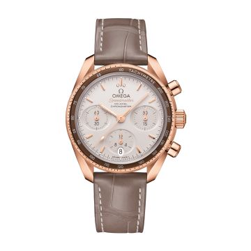 Omega Speedmaster Co-Axial 38 Sedna Gold / Diamond / Silver / Strap