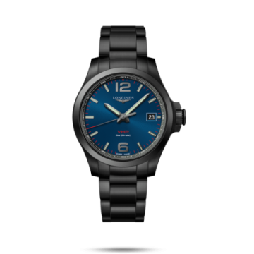 Longines Conquest V.H.P. 41 PVD / Blue / Bracelet