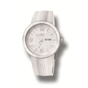 Oris TT1 Day Date Stainless Steel - Ceramic / White / Rubber