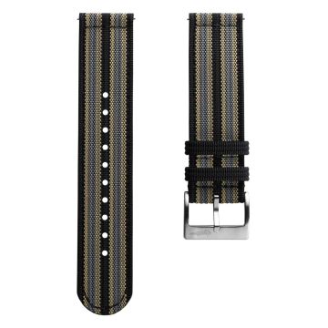 RidgeFlex Two-Piece Military Nylon Watch Strap - NTTD Bond - 22mm