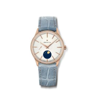 Zenith Elite Moon Phase 36 Rose Gold / Silver
