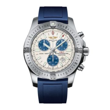 Breitling Colt Chronograph Stratus Silver / Rubber / Pin
