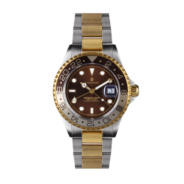 Steinhart Ocean One GMT two- tone CHOCOLATE Diver Watch