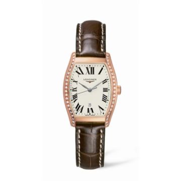 Longines Evidenza 26 Quartz Pink Gold Diamonds