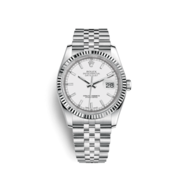 Rolex Datejust 36 Stainless Steel Fluted / Jubilee / White