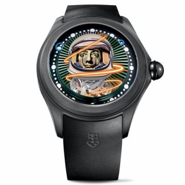 Corum Big Bubble Magical 52 PVD Titanium / Elisabetta Fantone - Dali / Rubber