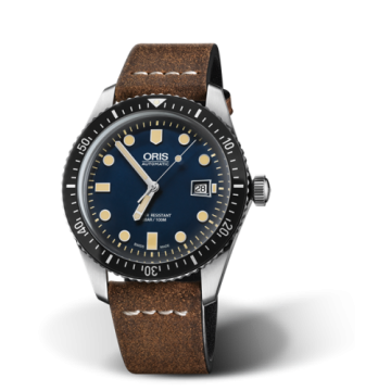 Oris Divers Sixty-Five 42 Stainless Steel / Blue / Calf