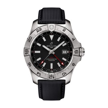 Breitling Avenger Automatic GMT 44 Stainless Steel / Black / Strap