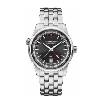 Hamilton Jazzmaster GMT 42mm Black Dial Bracelet