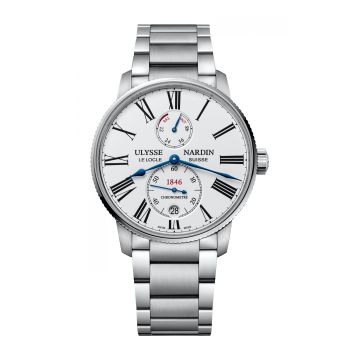 Ulysse Nardin Marine Torpilleur Stainless Steel / White / Bracelet