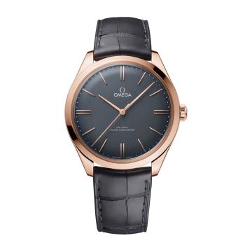 Omega De Ville Trésor Master Chronometer Sedna Gold / Grey Enamel