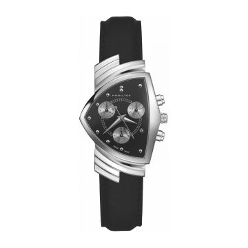 Hamilton Ventura Chrono Quartz 32.3 Stainless Steel / Black