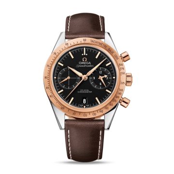Omega Speedmaster 57 Co-Axial Stainless Steel / Red Gold / Black
