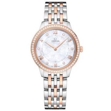 Omega De Ville Quartz 30 Stainless Steel - Sedna Gold - Diamond / MOP - Diamond