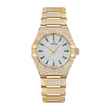 Omega Constellation Manhattan 29 Co-Axial Master Chronometer Yellow Gold / Snow / Bracelet