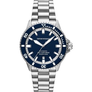 Emporio Armani Diver Sea Explorer Date Silvery / Blue
