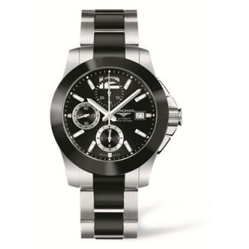 Longines Conquest Chronograph Ceramic Bracelet