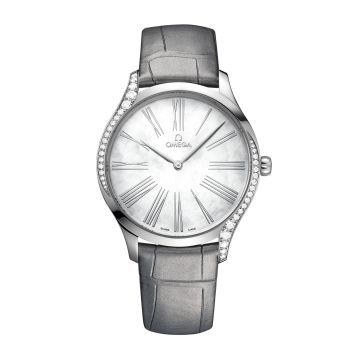 Omega De Ville Trésor 39 Stainless Steel / MOP - Roman / Alligator