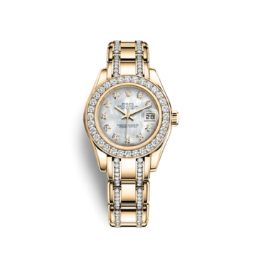 Rolex Datejust Pearlmaster 29 Yellow Gold Diamond Mother of Pearl Diamond