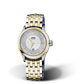 Oris Artelier Date 31 Stainless Steel - Yellow Gold / Silver / Bracelet