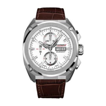 Formex Element Automatic Chronograph Full Steel / White / Croco