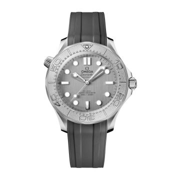 Omega Seamaster Diver 300M No-Date Master Co-Axial 42 Stainless Steel - Titanium / Grey / Rubber