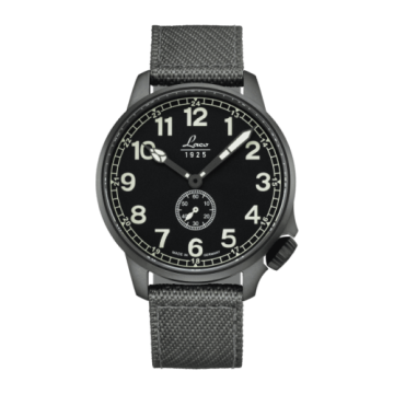 Laco Pilot Watch Special Models JU / Stainless steel / Black