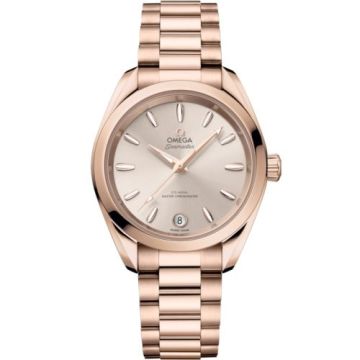 Omega Seamaster Aqua Terra 150M Shades Master Chronometer 34 Sedna Gold / Rose / Bracelet