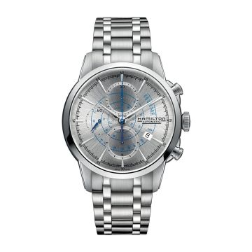 Hamilton Railroad 44 Chrono Stainless Steel / Silver / Bracelet