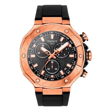 Tissot T-Race Chronograph Rose Gold / Black / Rubber