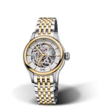 Oris Artelier Skeleton 31 Stainless Steel - Yellow Gold / Bracelet
