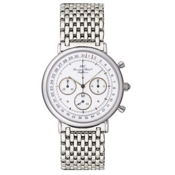IWC Schaffhausen Portofino Chronograph MecaQuartz Stainless Steel / White / Bracelet