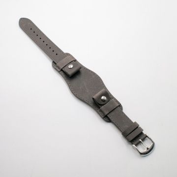 Crazy Horse Ash Grey Bund Watch Strap - 18mm