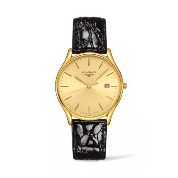 Longines Lyre Quartz 38.5mm PVD Gold / Champagne