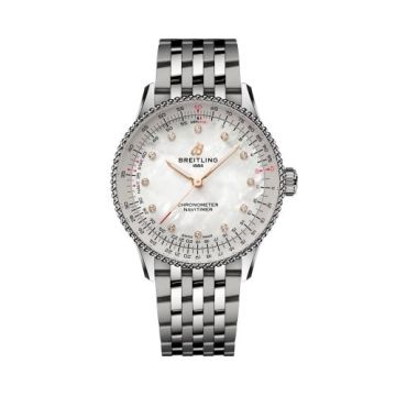 Breitling Navitimer Automatic 36 Stainless Steel / MOP / Bracelet / UK