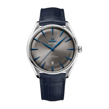 Omega Seamaster Master Co-Axial 39.5 UAE Edition Stainless Steel / Grey / Alligator