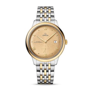 Omega De Ville Small Seconds Master Chronometer Stainless Steel - Yellow Gold / Champagne / Bracelet